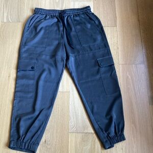 Me+Em shiny anthracite cargo pants Size 10